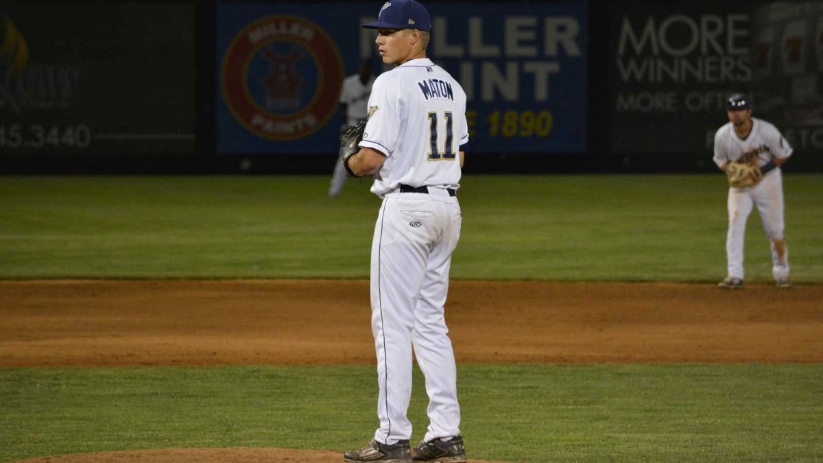 Talking with  Padres reliever Phil Maton