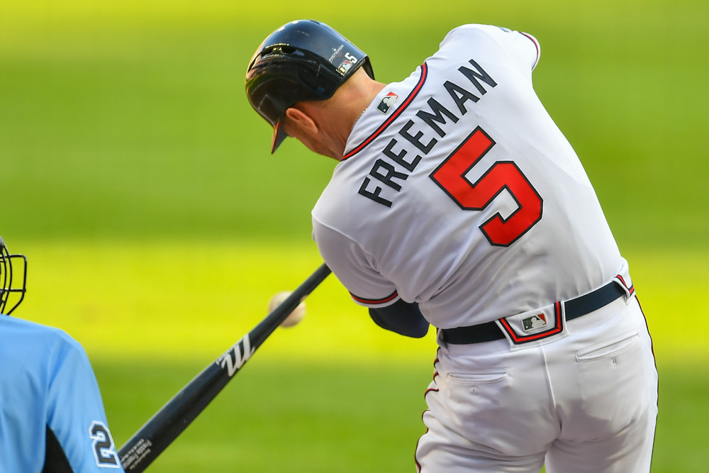 Freddie Freeman MLB Authenticated Game-Used Jersey vs Padres: Worn