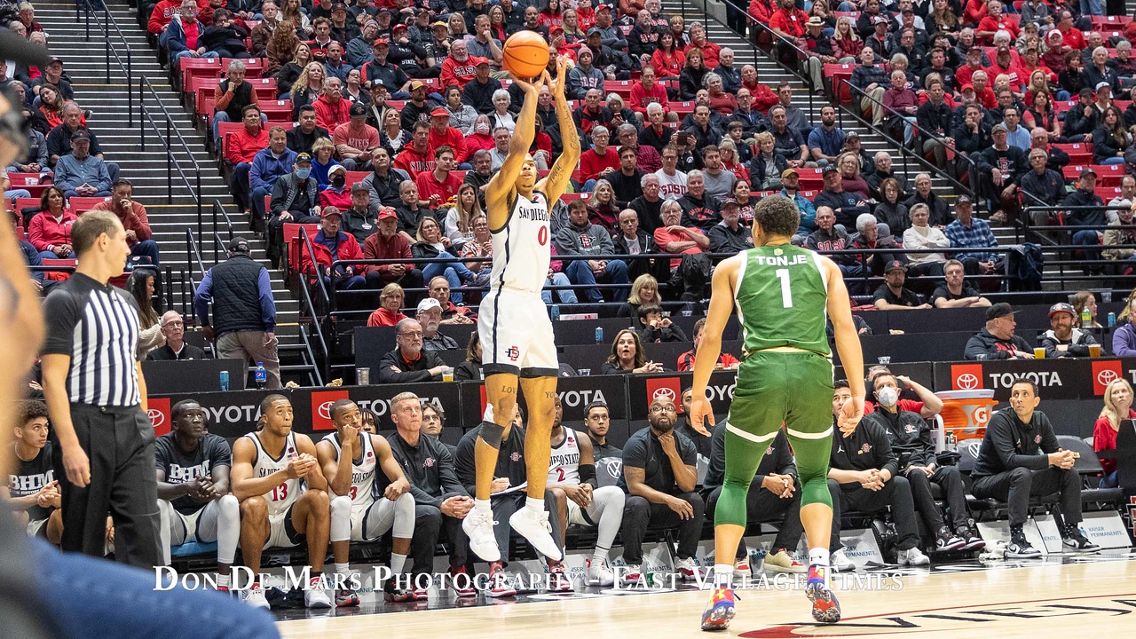 Aztecs win comfortably against the Rams, 77-58