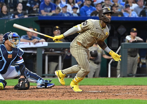 The Padres beat the Royals 11-8 with a huge eighth inning. Luis Arraez collected four hits and the Padres held on after a late collapse.
